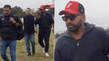 Rohit Sharma Arrives in Dharamsala in a Private Helicopter Ahead of IND vs ENG 5th Test 2024, Video Goes Viral
